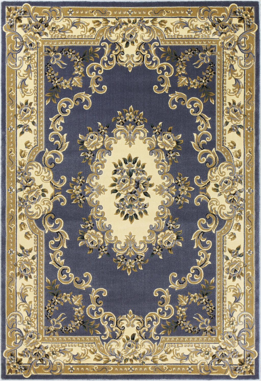 KAS Corinthian 5307 Blue Aubusson Area Rug Incredible Rugs and Decor