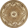 KAS Corinthian 5309 Beige/Ivory Aubusson Area Rug Round Image