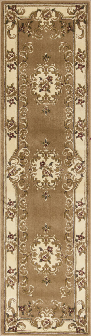KAS Corinthian 5309 Beige/Ivory Aubusson Area Rug Runner Image