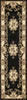 KAS Corinthian 5310 Black/Ivory Aubusson Area Rug Runner Image