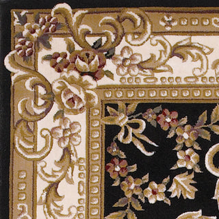 KAS Corinthian 5310 Black/Ivory Aubusson Area Rug Lifestyle Image