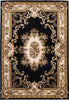 KAS Corinthian 5310 Black/Ivory Aubusson Area Rug Main Image