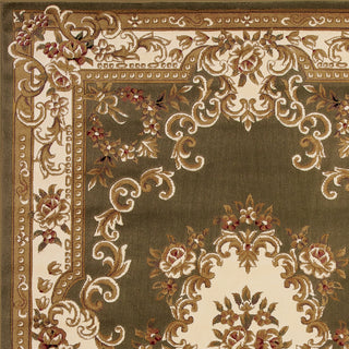 KAS Corinthian 5312 Green/Ivory Aubusson Area Rug Lifestyle Image