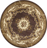 KAS Corinthian 5313 Plum/Ivory Aubusson Area Rug Round Image