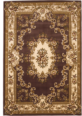 KAS Corinthian 5313 Plum/Ivory Aubusson Area Rug Main Image