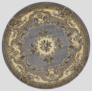 KAS Corinthian 5314 Slate Blue Aubusson Area Rug Runner Image