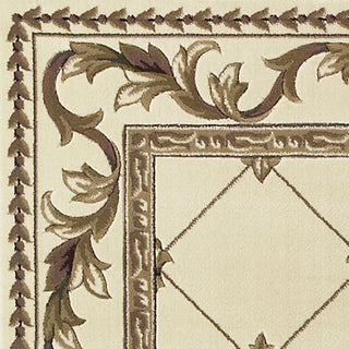 KAS Corinthian 5318 Ivory Fleur-De-Lis Area Rug Lifestyle Image