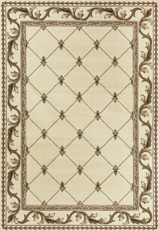 KAS Corinthian 5318 Ivory Fleur-De-Lis Area Rug Main Image