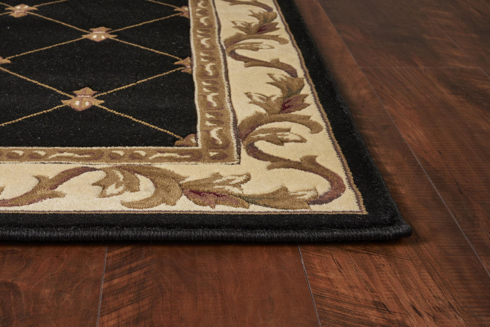 KAS Corinthian 5321 Black Fleur-De-Lis Area Rug – Incredible Rugs
