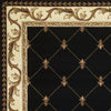 KAS Corinthian 5321 Black Fleur-De-Lis Area Rug Lifestyle Image