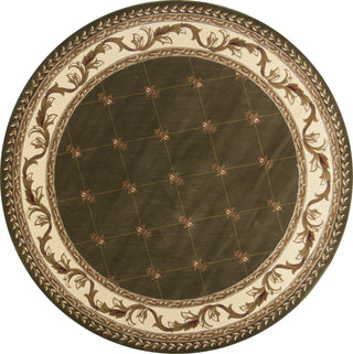 KAS Corinthian 5323 Green Fleur-De-Lis Area Rug Runner Image