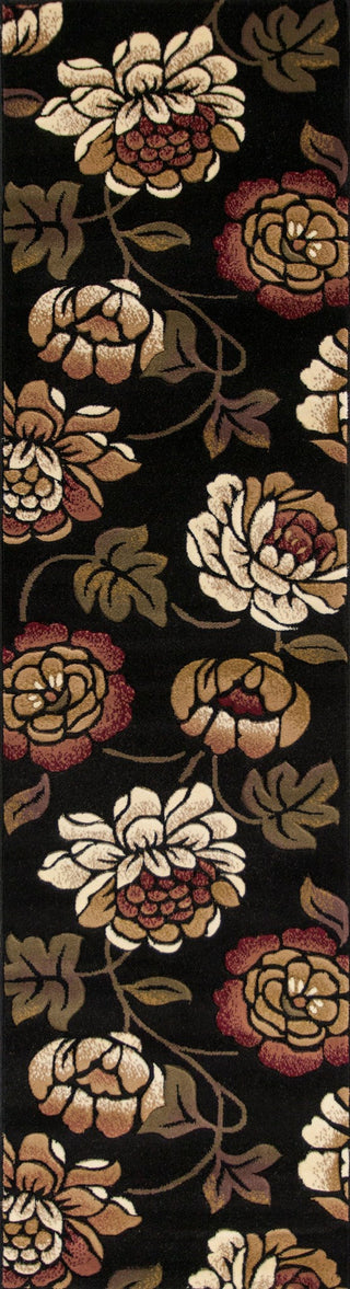 KAS Corinthian 5351 Black Bella Area Rug Runner Image