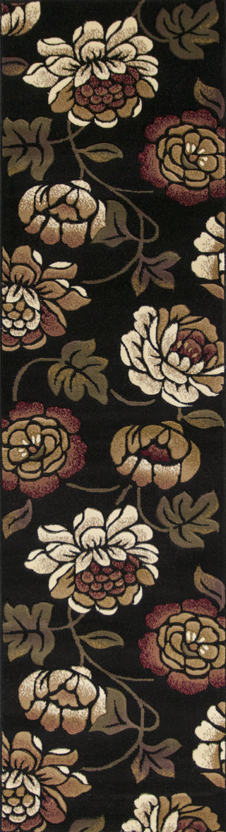 KAS Corinthian 5351 Black Bella Area Rug Runner Image