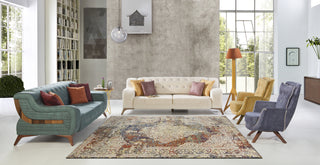 KAS Corsica 7850 Multi Marrakesh Area Rug Runner Image Feature