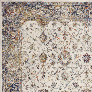 KAS Corsica 7857 Ivory/Navy Porter Area Rug Runner Image