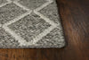 KAS Cortico 6162 Dark Grey Diamonds Area Rug Round Image Feature