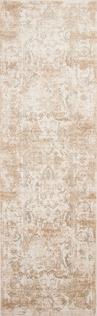 KAS Crete 6509 Beige Illusion Area Rug Round Image