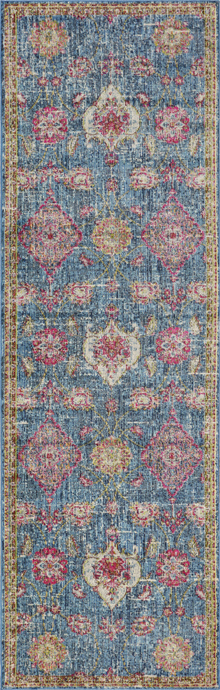 KAS Dreamweaver 5852 Blue Layla Area Rug Corner Image