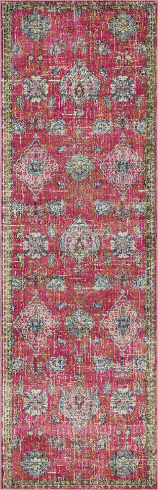 KAS Dreamweaver 5854 Pink Layla Area Rug Corner Image