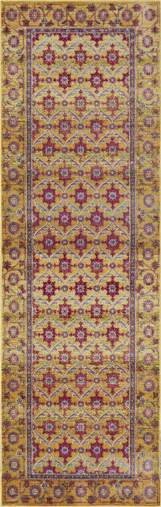 KAS Dreamweaver 5855 Golden Sunrise Area Rug Corner Image