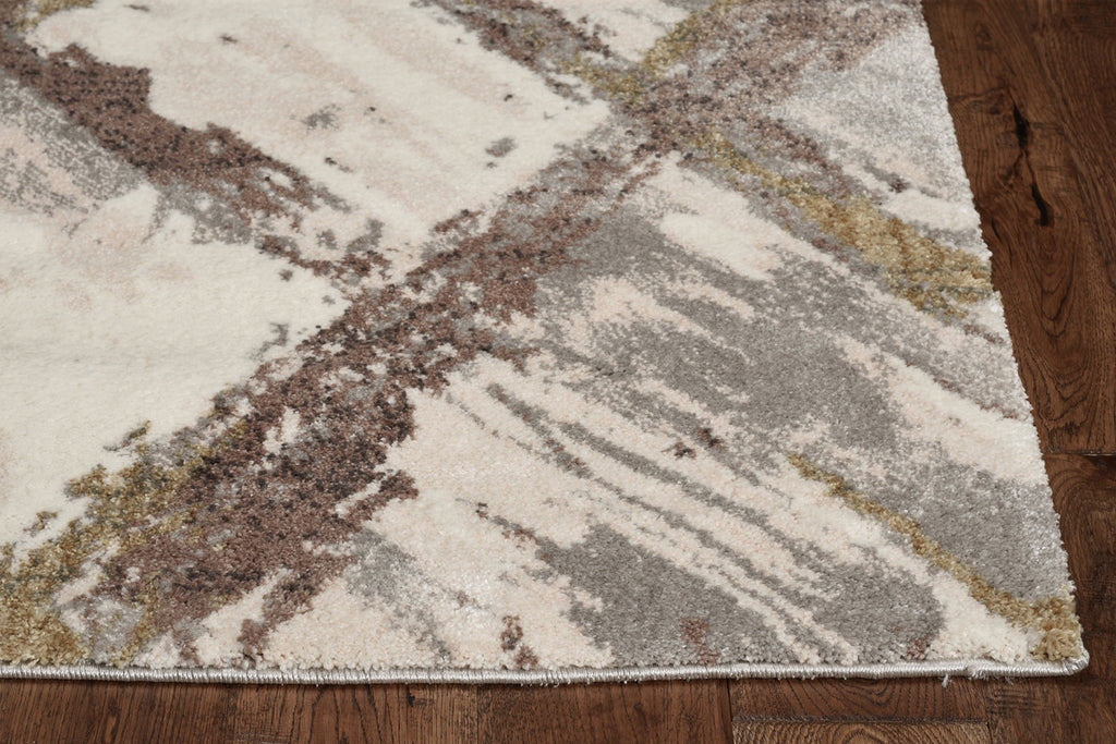 KAS Elements 6550 Ivory/Grey Panes Area Rug – Incredible Rugs and Decor