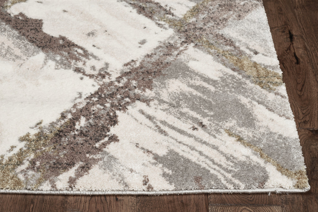 KAS Elements 6550 Ivory/Grey Panes Area Rug – Incredible Rugs and Decor