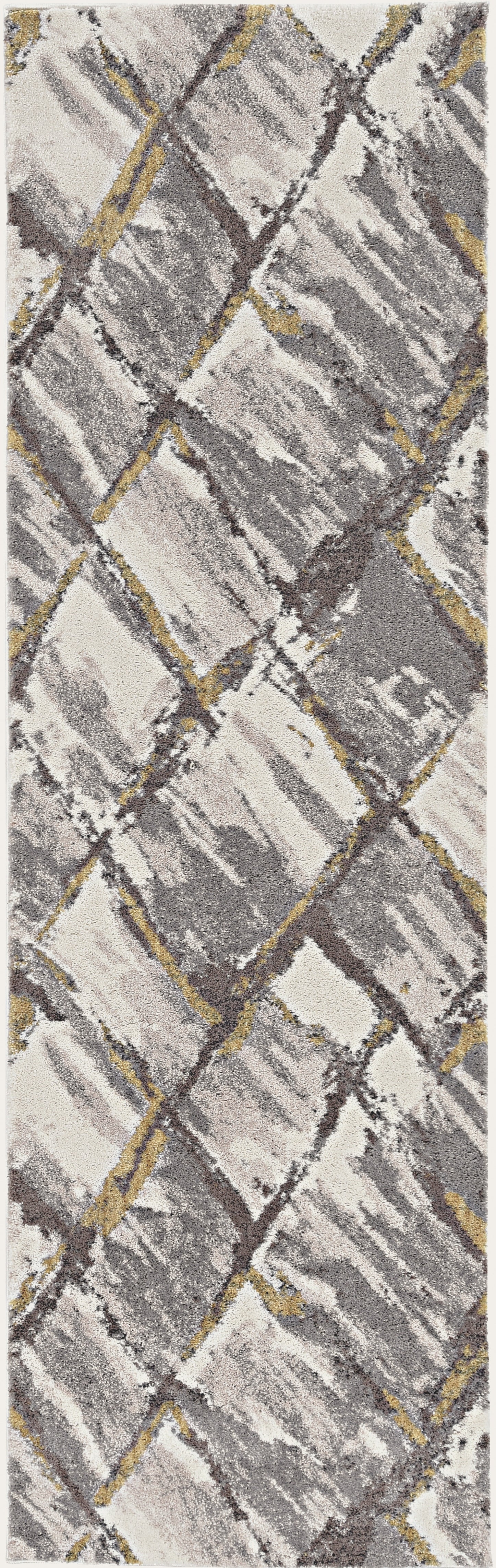 KAS Elements 6550 Ivory/Grey Panes Area Rug – Incredible Rugs and Decor
