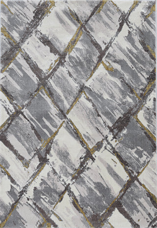 KAS Elements 6550 Ivory/Grey Panes Area Rug main image