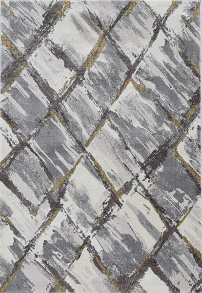 KAS Elements 6550 Ivory/Grey Panes Area Rug – Incredible Rugs and Decor