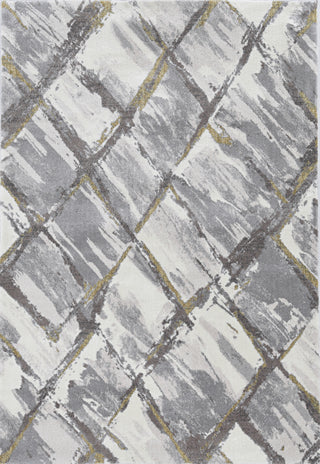 KAS Elements 6550 Ivory/Grey Panes Area Rug