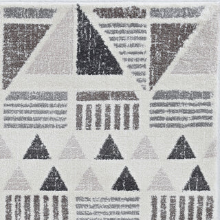 KAS Elements 6552 Ivory/Mocha Austin Area Rug