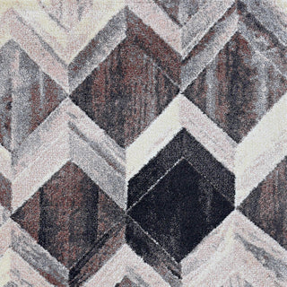 KAS Elements 6555 Grey/Mocha Herringbone Area Rug Lifestyle Image Feature