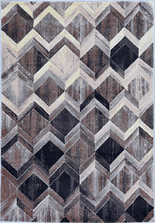 KAS Elements 6555 Grey/Mocha Herringbone Area Rug main image