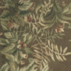 KAS Emerald 9000 Taupe Tropical Border Area Rug Lifestyle Image Feature