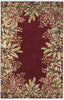KAS Emerald 9017 Ruby Tropical Border Area Rug Main Image