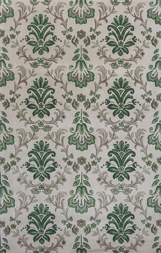 KAS Emerald 9038 Ivory/Green Damask Area Rug 