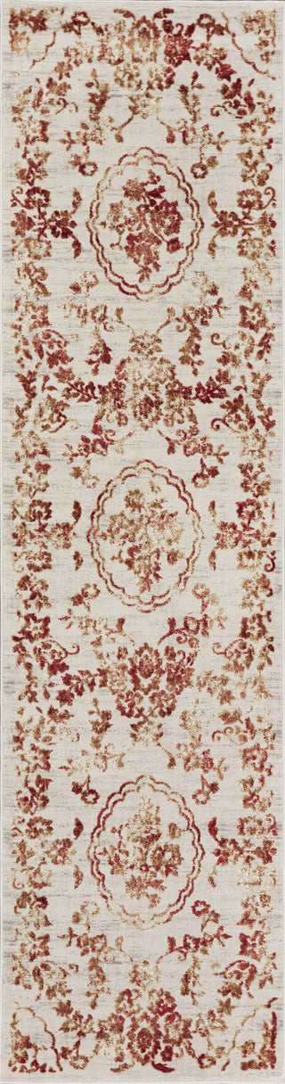 KAS Empire 7060 Ivory/Red Flora Area Rug Lifestyle Image