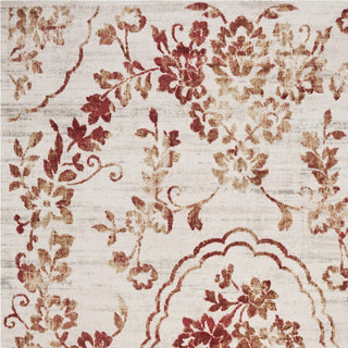 KAS Empire 7060 Ivory/Red Flora Area Rug Lifestyle Image