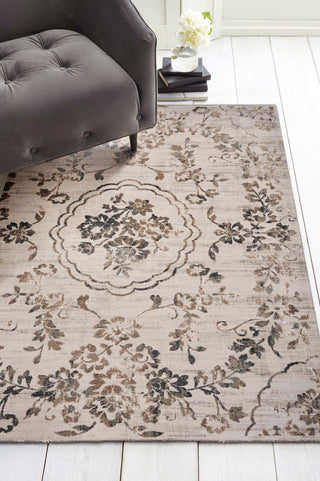 KAS Empire 7061 Grey Flora Area Rug Runner Image Feature