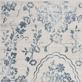 KAS Empire 7062 Ivory/Blue Flora Area Rug Lifestyle Image