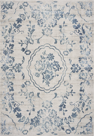 KAS Empire 7062 Ivory/Blue Flora Area Rug main image