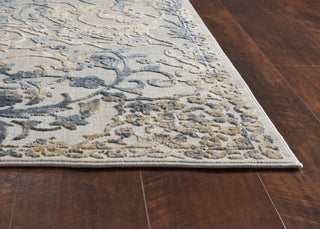 KAS Empire 7063 Ivory/Slate Elegance Area Rug Round Image