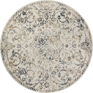 KAS Empire 7064 Ivory/Grey Elegance Area Rug Corner Image