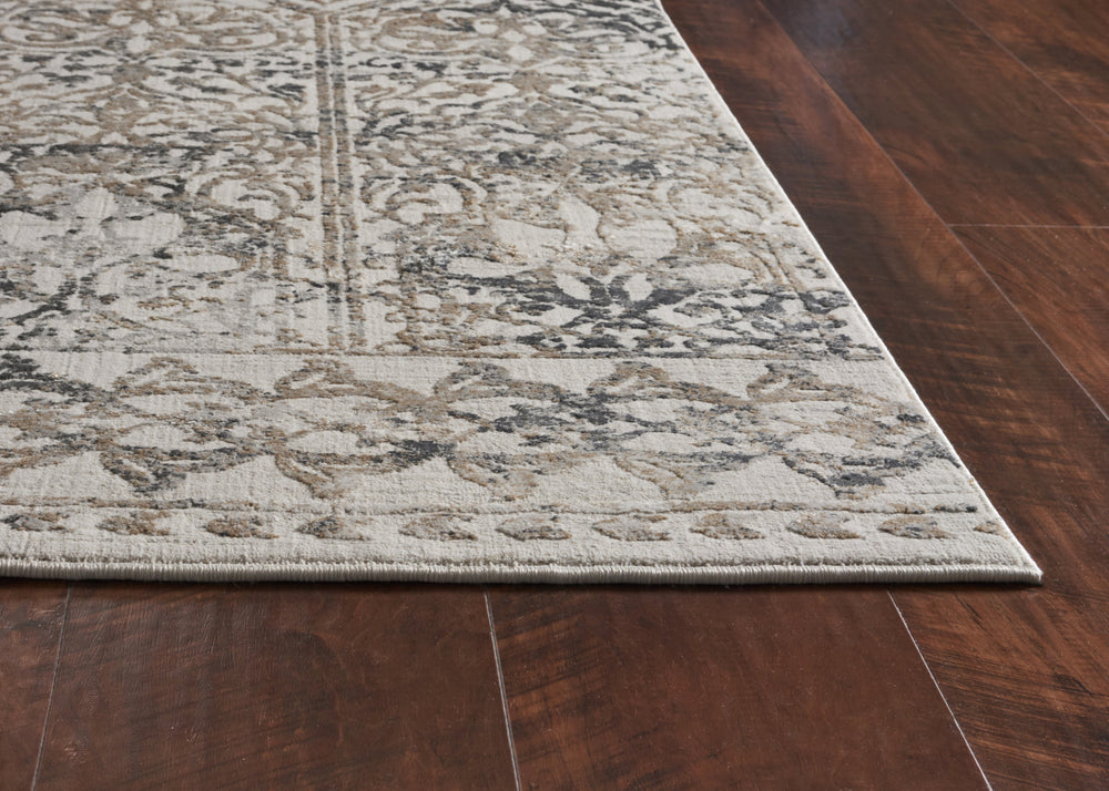 KAS Empire 7067 Grey Marrakesh Area Rug Round Image Feature