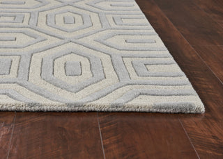 KAS Eternity 1062 Sand/Blue Escape Area Rug Round Image Feature