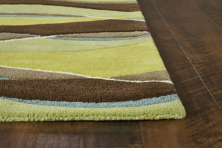 KAS Eternity 1084 Lime/Mocha Landscapes Area Rug Runner Image Feature