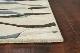 KAS Eternity 1093 Ivory/Blue Orbit Area Rug Runner Image Feature