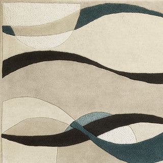 KAS Eternity 1093 Ivory/Blue Orbit Area Rug Corner Image