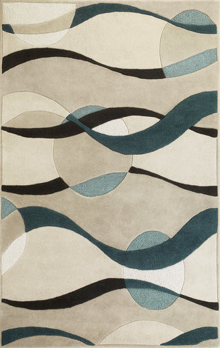 KAS Eternity 1093 Ivory/Blue Orbit Area Rug Main Image