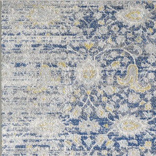 KAS Evolution 5102 Blue/Grey Paradiso Area Rug Lifestyle Image Feature